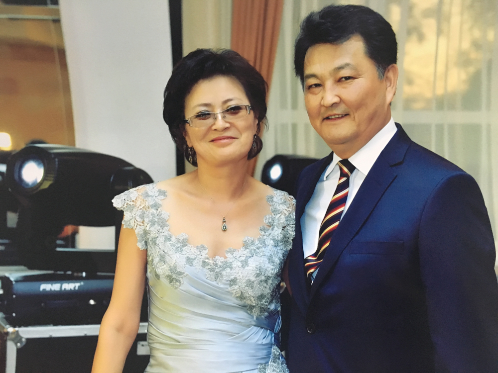 Талантбек Батыралиев с супругой