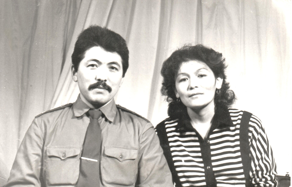 Министр А. Касымалиев и жена Касымалиева Замира