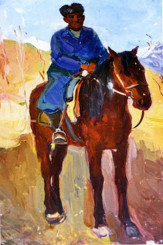 Чабан на лошади 1956