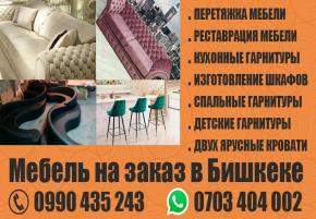 Мебель на заказ в Бишкеке. Любой сложности и всех видов