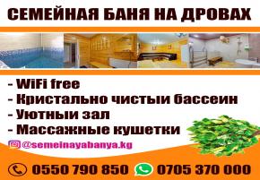 Семейная баня на дровах. Уютный зал. Кристально чистый бассейн. Wi Fi
