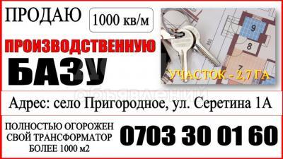 Продается производственная База чуй.