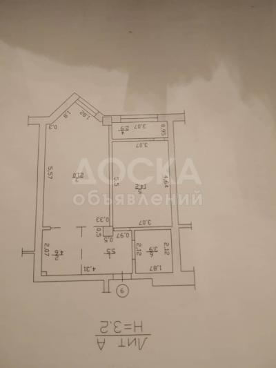 Продаю 2-комнатную квартиру, 52кв. м., этаж - 4/9, Вечный огонь.