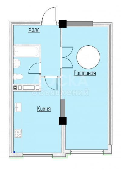 Продаю 1-комнатную квартиру, 46кв. м., этаж - 6/10, ул. Чуйкова/ул. Коенкозова (ориентир Бокомбаева/Исанова).