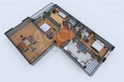 Продаю 4-комнатную квартиру, 140кв. м., этаж - 4/9, 4-х к. кв. в ж/к " ДИАНУР " мкр.Асанбай.