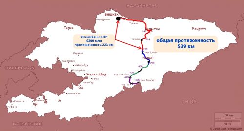 Карта железных дорог киргизии на русском языке с городами подробная