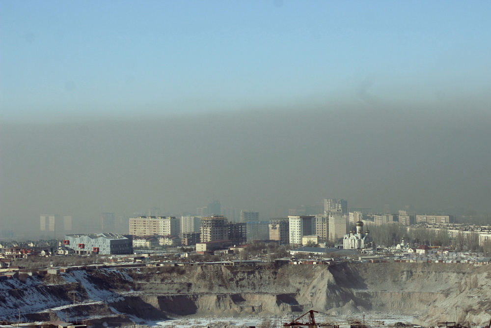 смог над Бишкеком