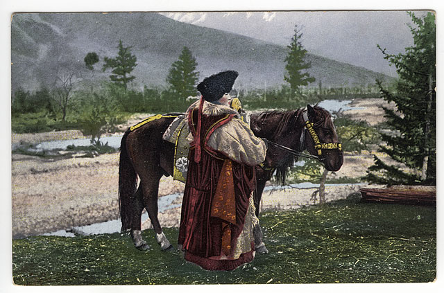 Altay_woman_with_horse