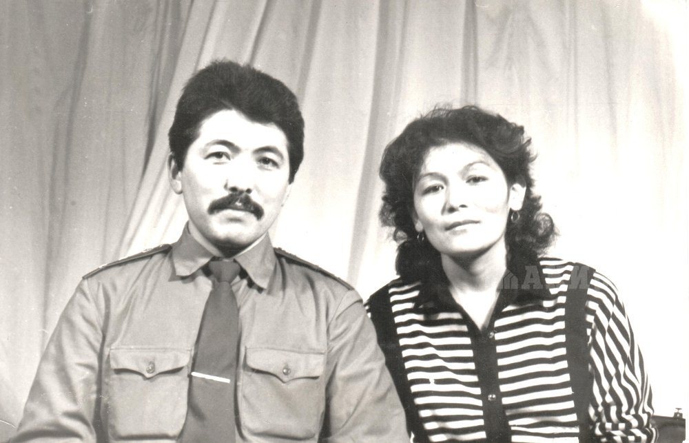 Министр А. Касымалиев и жена Касымалиева Замира