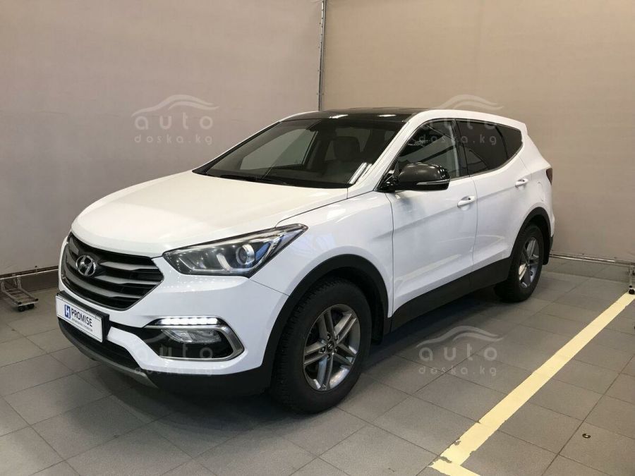 Фе б. Санта Фе 3 Рестайлинг. Белый Hyundai Santa Fe III Рестайлинг 2.4 at (171 л.с.) 4wd с пробегом.